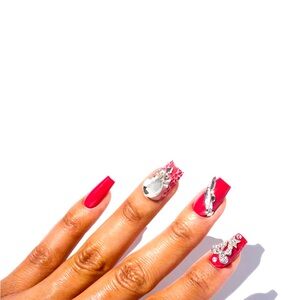 Nicki Minaj pink Friday nails Red Nail Art Set